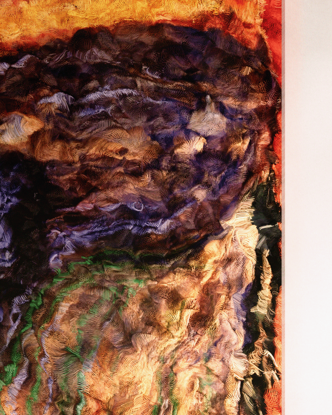 The Scream face detail