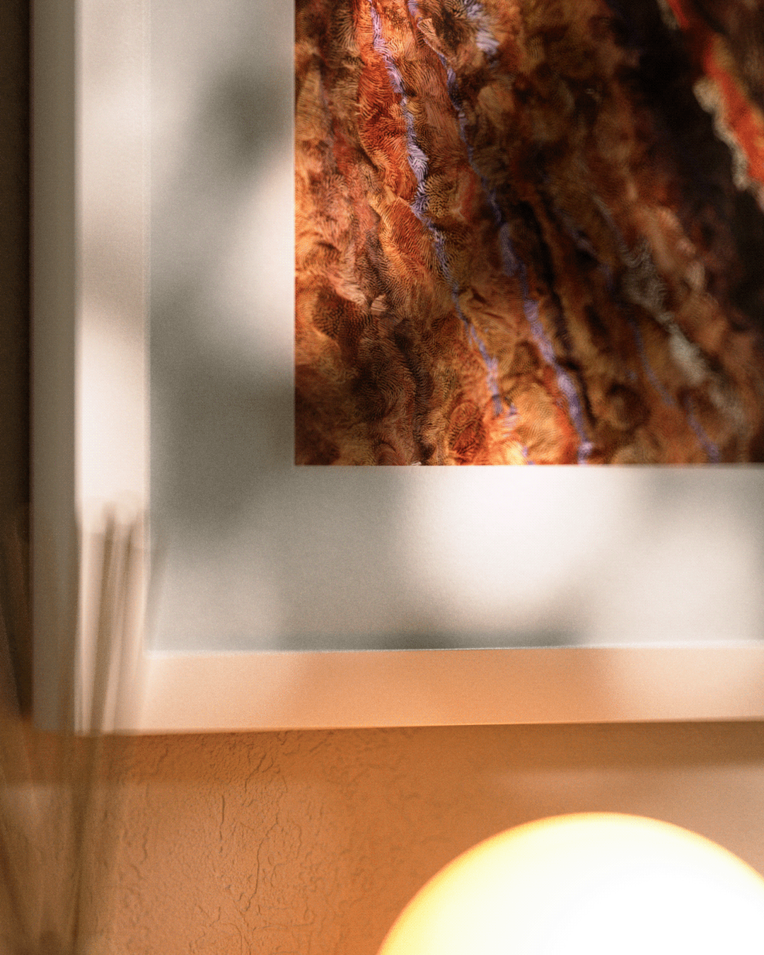 The Scream frame close-up detail